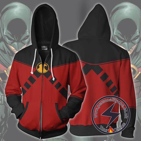 Red Robin Tim Drake Hoodie Jacket